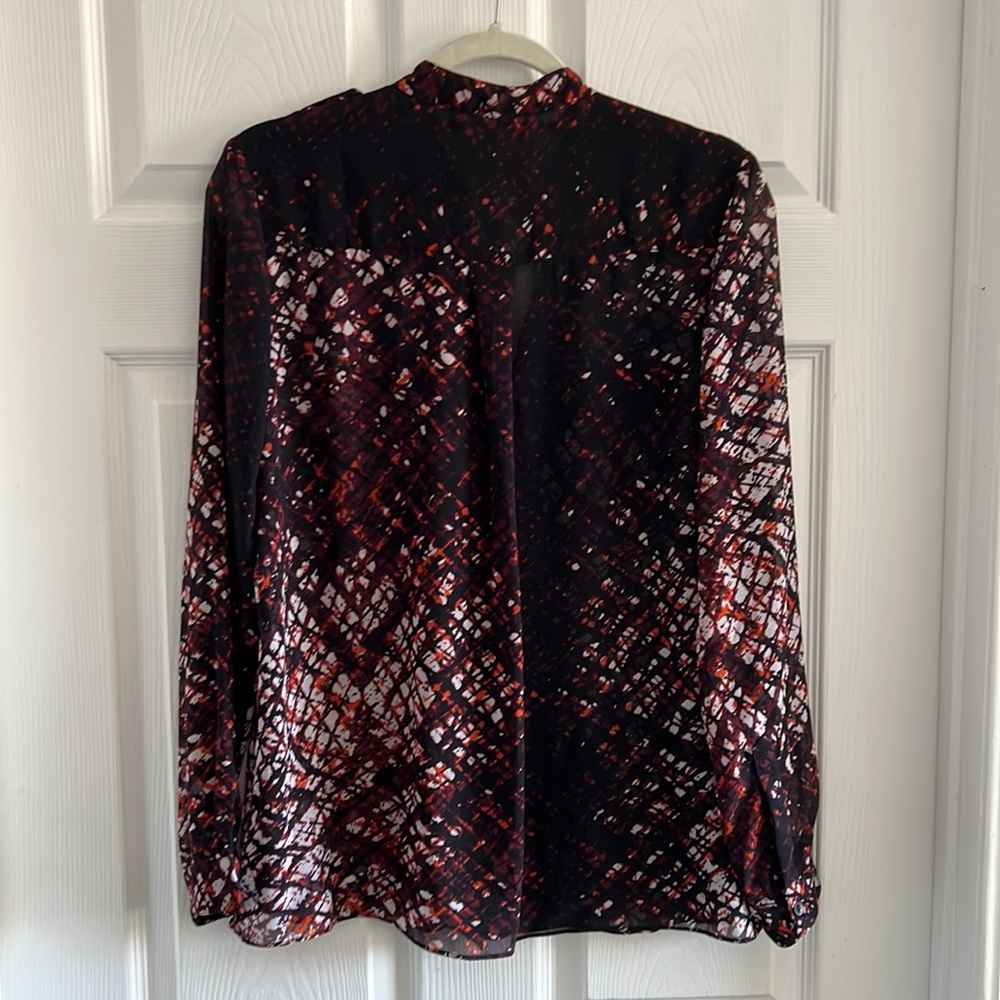 Sheer black button down - Picture 7 of 8